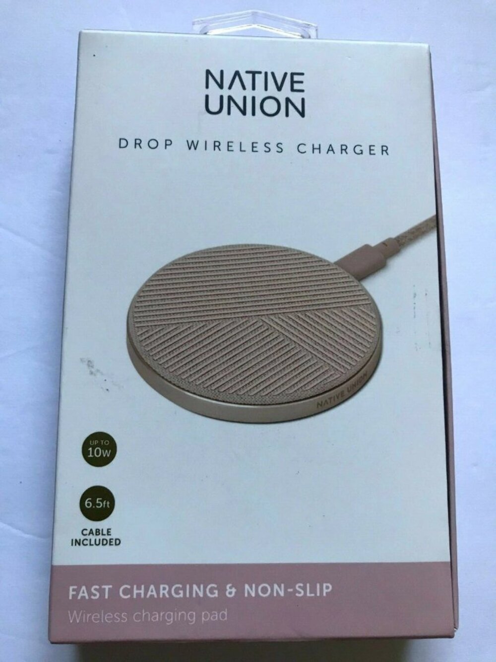 Native Union Drop - Wireless Charger Pad [Qi Certified] 10W Non Slip